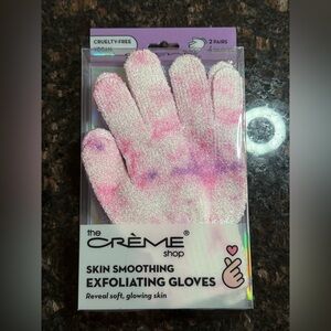 The Crème Shop Skin Smoothing Exfoliating Gloves set of 2 pairs of gloves